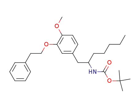 (+/-)-N-tert-butoxycarbonyl-1-pentyl-2-[4-methoxy-3-(2-phenylethoxy)phenyl]ethylamine