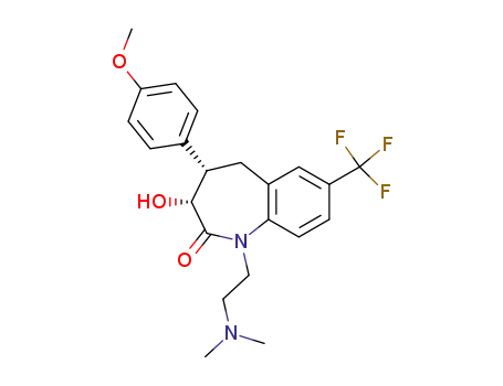 (cis)-3-(Hydroxy)-1-[2-(dimethylamino)ethyl]-1,3,4,5-tetrahydro-4-(4-methoxyphenyl)-7-(trifluoromethyl)-2H-1-benzazepin-2-one