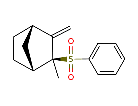 Molecular Structure of 19720-03-7 (Bicyclo[2.2.1]heptane, 2-methyl-3-methylene-2-(phenylsulfonyl)-, exo-)