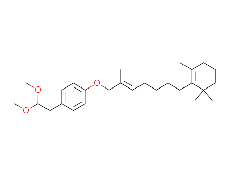 4-((2,2-dimethoxy)ethyl)-1-((2E)-2-methyl-7-(2,6,6-trimethyl-1-cyclohexen-1-yl)-2-heptenyloxy)benzene