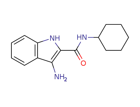 3-Amino-1H-indole-2-carboxylic acid cyclohexylamide