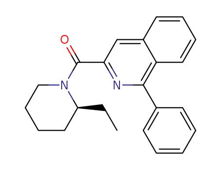 2(S)-ethyl 1-[(1-phenyl 3-isoquinolyl) carbonyl]piperidine