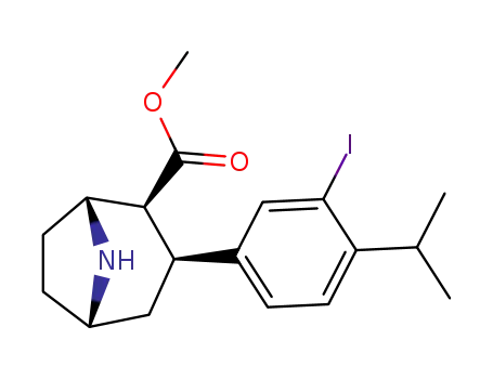 2β-carbomethoxy-3β-(3'-iodo-4'-isopropylphenyl)nortropane