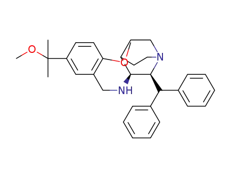 (2S,3S)-N-[2-methoxy-5-(1-methoxy-1-methylethyl)-phenyl]methyl-2-diphenylmethyl-1-azabicyclo[2.2.2]octan-3-amine