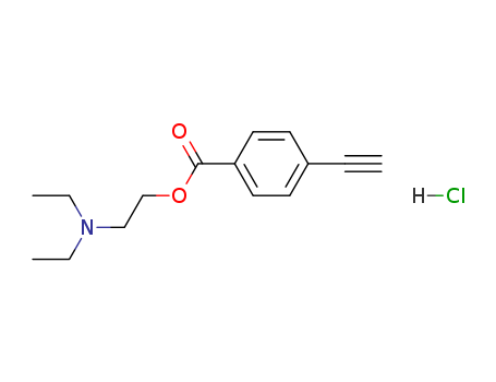 Benzoic acid, 4-ethynyl-, 2-(diethylamino)ethyl ester, hydrochloride