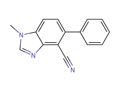1H-Benzimidazole-4-carbonitrile, 1-methyl-5-phenyl-