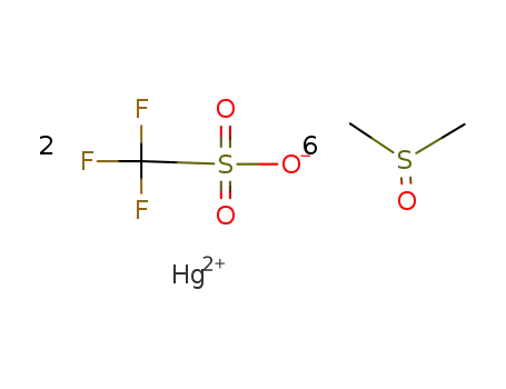 {Hg((CH<sub>3</sub>)2SO)6}{trifluoromethansulfonate}2
