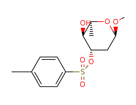 Molecular Structure of 18981-61-8 (methyl 2,6-dideoxy-3-O-[(4-methylphenyl)sulfonyl]hexopyranoside)