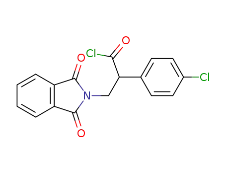 Molecular Structure of 199436-98-1 (2-(4-Chloro-phenyl)-3-(1,3-dioxo-1,3-dihydro-isoindol-2-yl)-propionyl chloride)