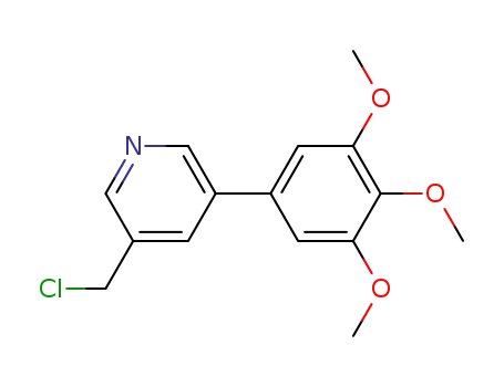 Pyridine, 3-(chloromethyl)-5-(3,4,5-trimethoxyphenyl)-