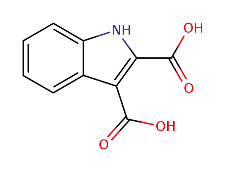 Molecular Structure of 103030-09-7 (1H-Indole-2,3-dicarboxylic acid)