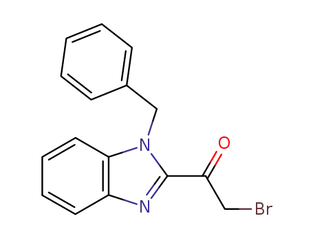 Molecular Structure of 56653-44-2 (Ethanone, 2-bromo-1-[1-(phenylmethyl)-1H-benzimidazol-2-yl]-)
