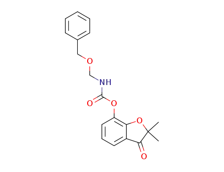 benzyloxymethylcarbamic acid 2,2-dimethyl-3-oxo-2,3-dihydrobenzofuran-7-yl ester