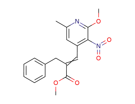 (E)-2-Benzyl-3-(2-methoxy-6-methyl-3-nitro-pyridin-4-yl)-acrylic acid methyl ester