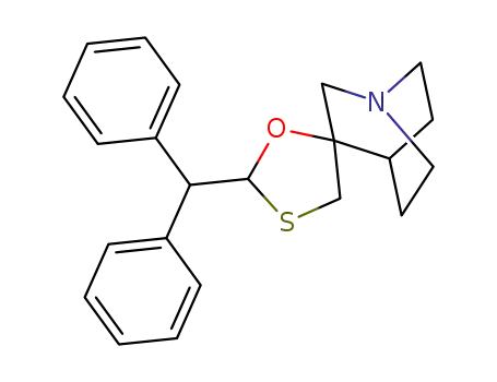 2-Diphenylmethylspiro (1,3-oxathiolane-5,3') quinuclidine