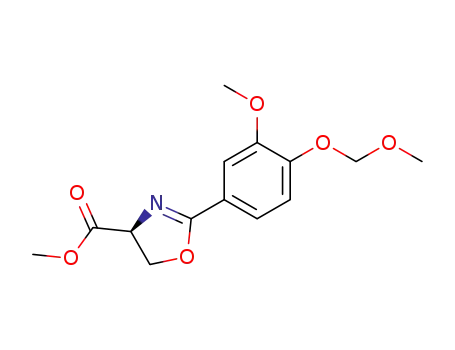 (S)-2-(3-Methoxy-4-methoxymethoxy-phenyl)-4,5-dihydro-oxazole-4-carboxylic acid methyl ester