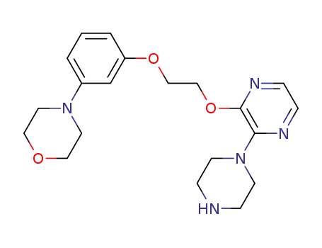 2-[3-(4-Morpholinyl)phenoxy]ethyl 3-(1-piperazinyl)-2-pyrazinyl Ether