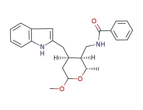 N-[(2S,3S,4R)-4-(1H-Indol-2-ylmethyl)-6-methoxy-2-methyl-tetrahydro-pyran-3-ylmethyl]-benzamide