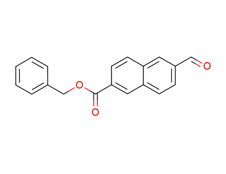 Molecular Structure of 219316-43-5 (6-formyl-2-naphthalenecarboxylic acid benzyl ester)