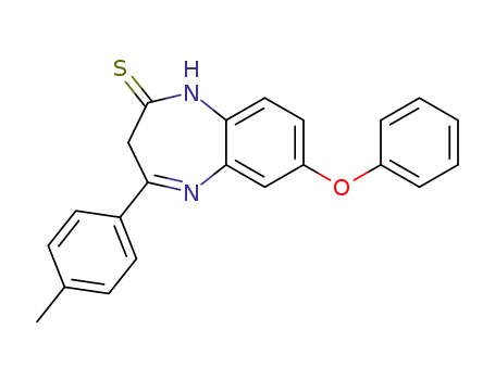 2H-1,5-Benzodiazepine-2-thione,
1,3-dihydro-4-(4-methylphenyl)-7-phenoxy-