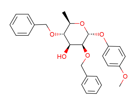 4-methoxyphenyl 2,4-di-O-benzyl-α-D-rhamnopyranoside