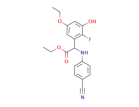 (4-cyano-phenylamino)-(5-ethoxy-2-fluoro-3-hydroxy-phenyl)-acetic acid ethyl ester