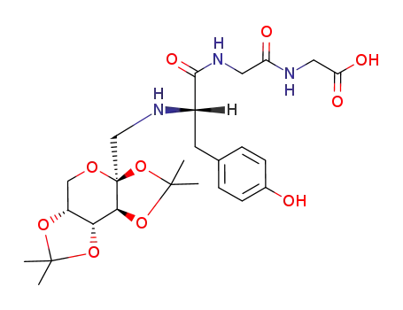 (2-{(S)-3-(4-Hydroxy-phenyl)-2-[((3aS,5aR,8aR,8bS)-2,2,7,7-tetramethyl-tetrahydro-bis[1,3]dioxolo[4,5-b;4',5'-d]pyran-3a-ylmethyl)-amino]-propionylamino}-acetylamino)-acetic acid