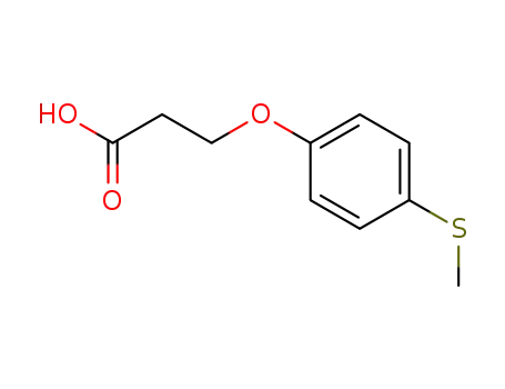 Molecular Structure of 18333-20-5 (3-[4-(Methylthio)phenoxy]propionic Acid)