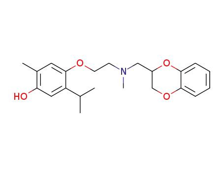 N-[(4-hydroxy-2-isopropyl-5-methyl)-phenoxyethyl]-N-methyl-[2-(1,4-benzodioxane)]methylamine