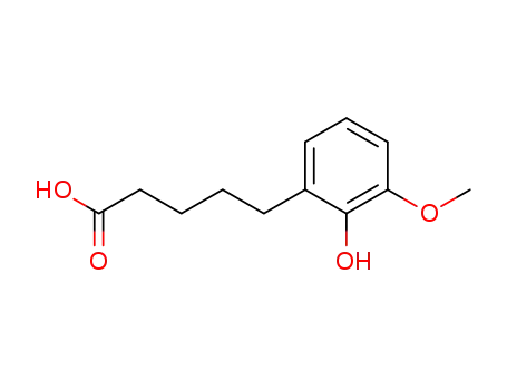 5-(2'-Hydroxy-3'-methoxyphenyl)pentanoic acid