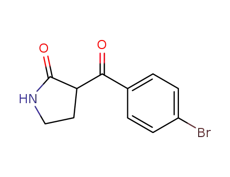 Molecular Structure of 328546-97-0 (3-(4-BROMO-BENZOYL)-PYRROLIDIN-2-ONE)