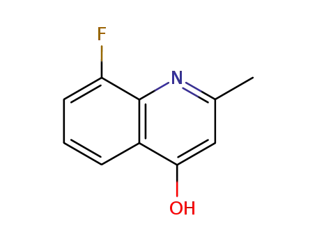 Molecular Structure of 5288-22-2 (8-FLUORO-2-METHYL-4-QUINOLINOL)