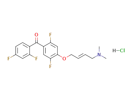 (E)-[2,5-difluoro-4-(4-dimethylamino-but-2-enyloxy)-phenyl]-(2,4-difluoro-phenyl)-methanone.hydrochloride