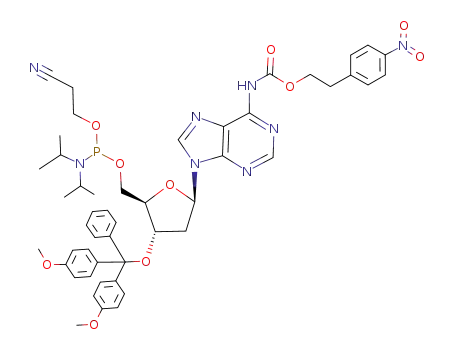 2'-deoxy-3'-O-(4,4'-dimethoxytrityl)-N<sup>6</sup>-{[2-(4-nitrophenyl)ethoxy]carbonyl}adenosine 5'-(2-cyanoethyl diisopropylphosphoramidite)