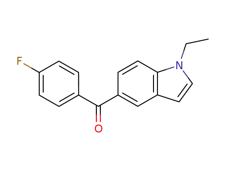 (1-ethyl-1<i>H</i>-indol-5-yl)-(4-fluoro-phenyl)-methanone