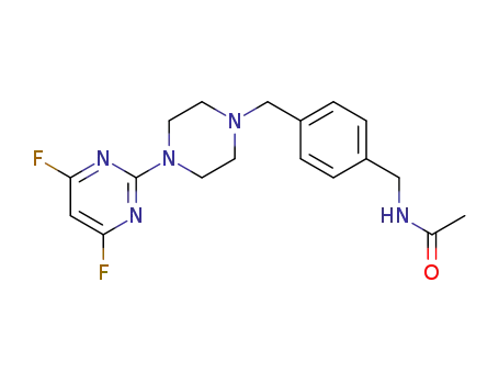 N-(4-((4-(4,6-difluoropyrimidin-2-yl)piperazin-1-yl)methyl)phenylmethyl)acetamide