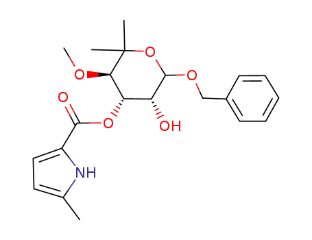3-(5-methyl-1-H-pyrrole-2-carboxylate) of phenylmethyl-6-deoxy-5-C-methyl-4-O-methyl-L-lyxo-hexopyranoside