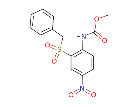 (4-nitro-2-phenylmethanesulfonyl-phenyl)-carbamic acid methyl ester