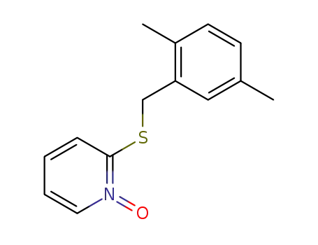 Molecular Structure of 60263-79-8 (Pyridine, 2-[[(2,5-dimethylphenyl)methyl]thio]-, 1-oxide)