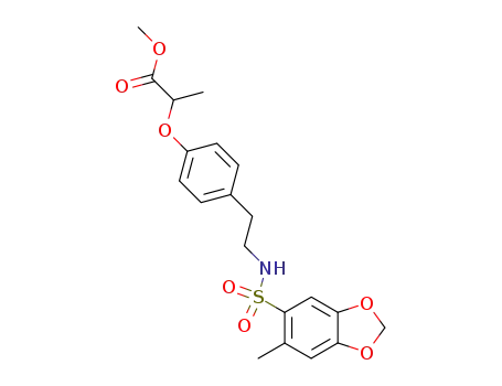 N-{2-[4-(1-methoxycarbonylethoxy)phenyl]ethyl}-6-methyl-3,4-methylenedioxyphenyl sulfonamido