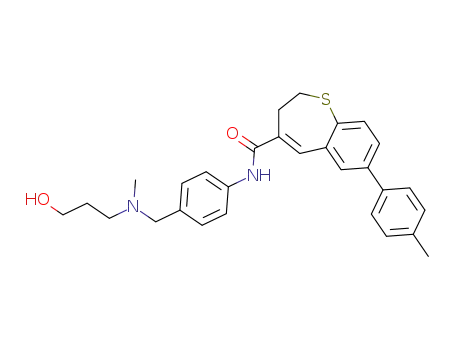 N-(4-((N-3-hydroxypropyl-N-methyl)aminomethyl)phenyl)-7-(4-methylphenyl)-2,3-dihydro-1-benzothiepine-4-carboxamide