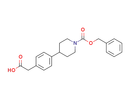Molecular Structure of 203661-89-6 (4-[1-(Benzyloxycarbonyl)piperidin-4-yl]phenylacetic acid)
