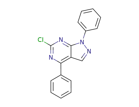 6-chloro-1,4-diphenyl-1H-pyrazolo[3,4-d]pyrimidine