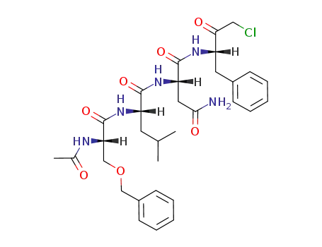 (3S)-<(N-acetyl-O-benzylserinylleucinylasparaginyl)amino>-1-chloro-4-phenyl-2-butanone