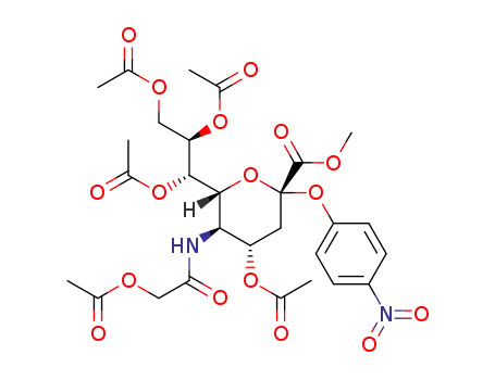 2-O-(p-니트로페닐)-4,7,8,9-테트라-O-아세틸-α-DN-아세틸글리콜릴뉴라민산 메틸 에스테르