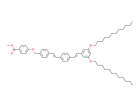 4-[4-((E)-2-{4-[(E)-2-(3,5-Bis-dodecyloxy-phenyl)-vinyl]-phenyl}-vinyl)-benzyloxy]-benzoic acid methyl ester