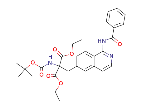 [[-(benzoylamino)-6-isoquinolinyl]methyl][[(1,1-dimethylethoxy)carbonyl]amino]propane-dioic acid diethyl ester