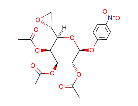 Acetic acid (2R,3S,4S,5R,6S)-4,5-diacetoxy-6-(4-nitro-phenoxy)-2-(R)-oxiranyl-tetrahydro-pyran-3-yl ester