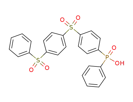 Molecular Structure of 62489-08-1 (Phosphinic acid, phenyl[4-[[4-(phenylsulfonyl)phenyl]sulfonyl]phenyl]-)