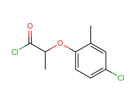 Molecular Structure of 4878-28-8 (2-(4-CHLORO-2-METHYLPHENOXY)PROPIONYL CHLORIDE)